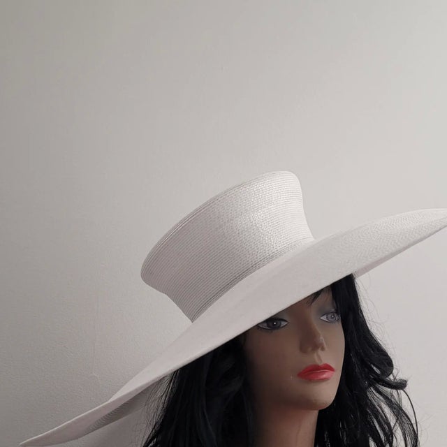 Women White Wide Brim Savanna Hat